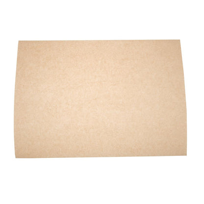 DW631 Vegware composteerbaar ongebleekt vetvrij papier 38x27,5cm (500 stuks)