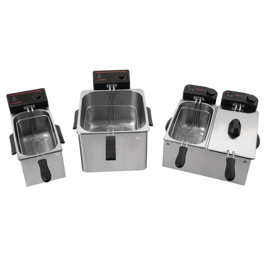 GG199 Caterlite dubbele friteuse voor licht gebruik 2x 3,5L