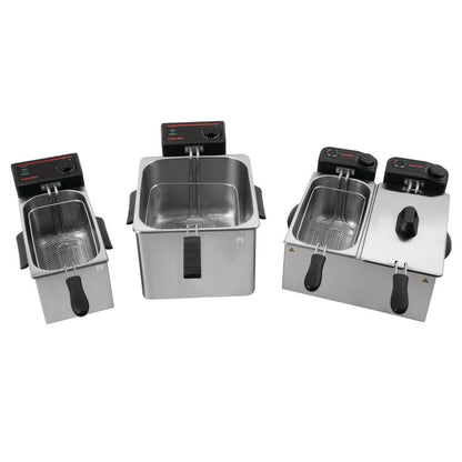 GG199 Caterlite dubbele friteuse voor licht gebruik 2x 3,5L