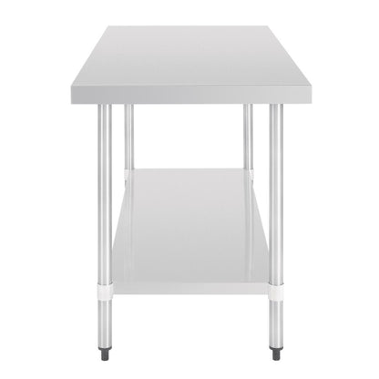 GJ503 Vogue RVS werktafel zonder achteropstand 90x150x70cm