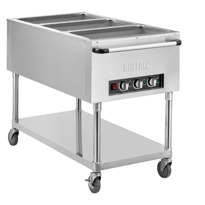 JB984 Buffalo mobiele bain-marie trolley 3x 1/1GN