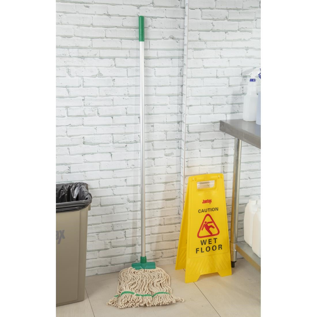 L886 SYR stay-flat Kentucky mop katoen groen