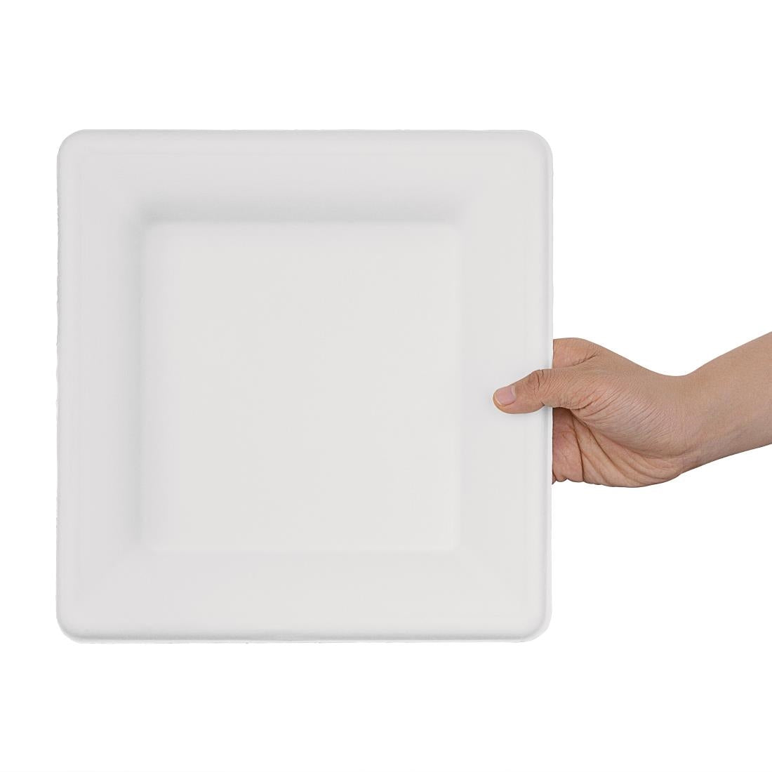 FC520 Fiesta Compostable composteerbare bagasse borden vierkant 261mm (50 stuks)