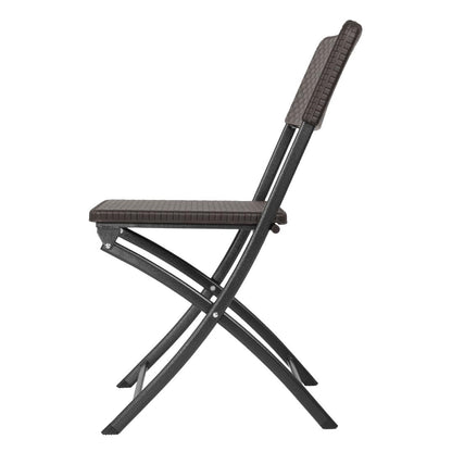 HS558 Bolero Rattan Klapstoelen Bruin (2 stuks)
