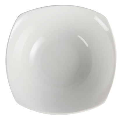 U175 Olympia Whiteware afgeronde vierkante schalen 22cm (12 stuks)