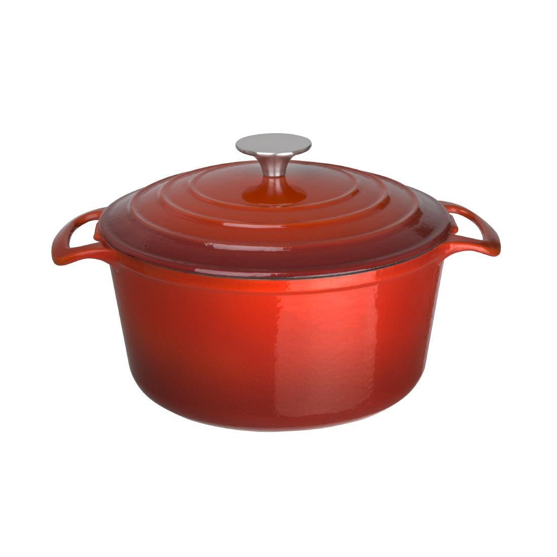 GH305 Vogue ronde inductie braadpan rood 4Ltr