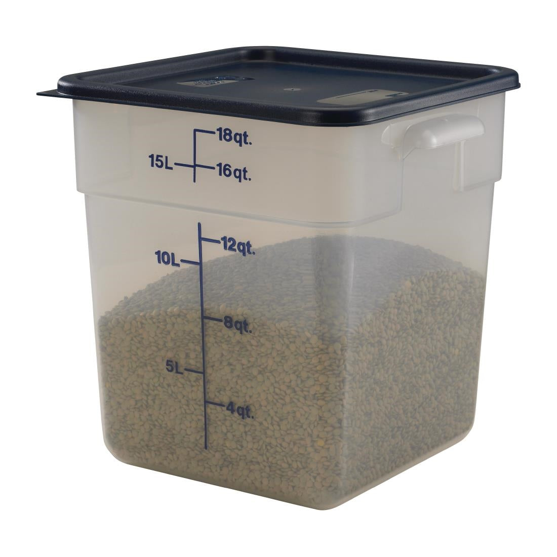 DB016 Cambro Camsquare deksel voor voedseldoos blauw