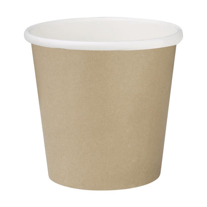 HT464 Fiesta Recyclebare Hot Cups Enkelwandig Kraft 6oz (1000 stuks)
