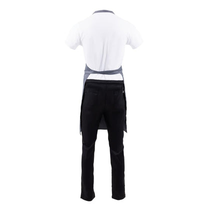 B192 Chef Works halterschort grijs