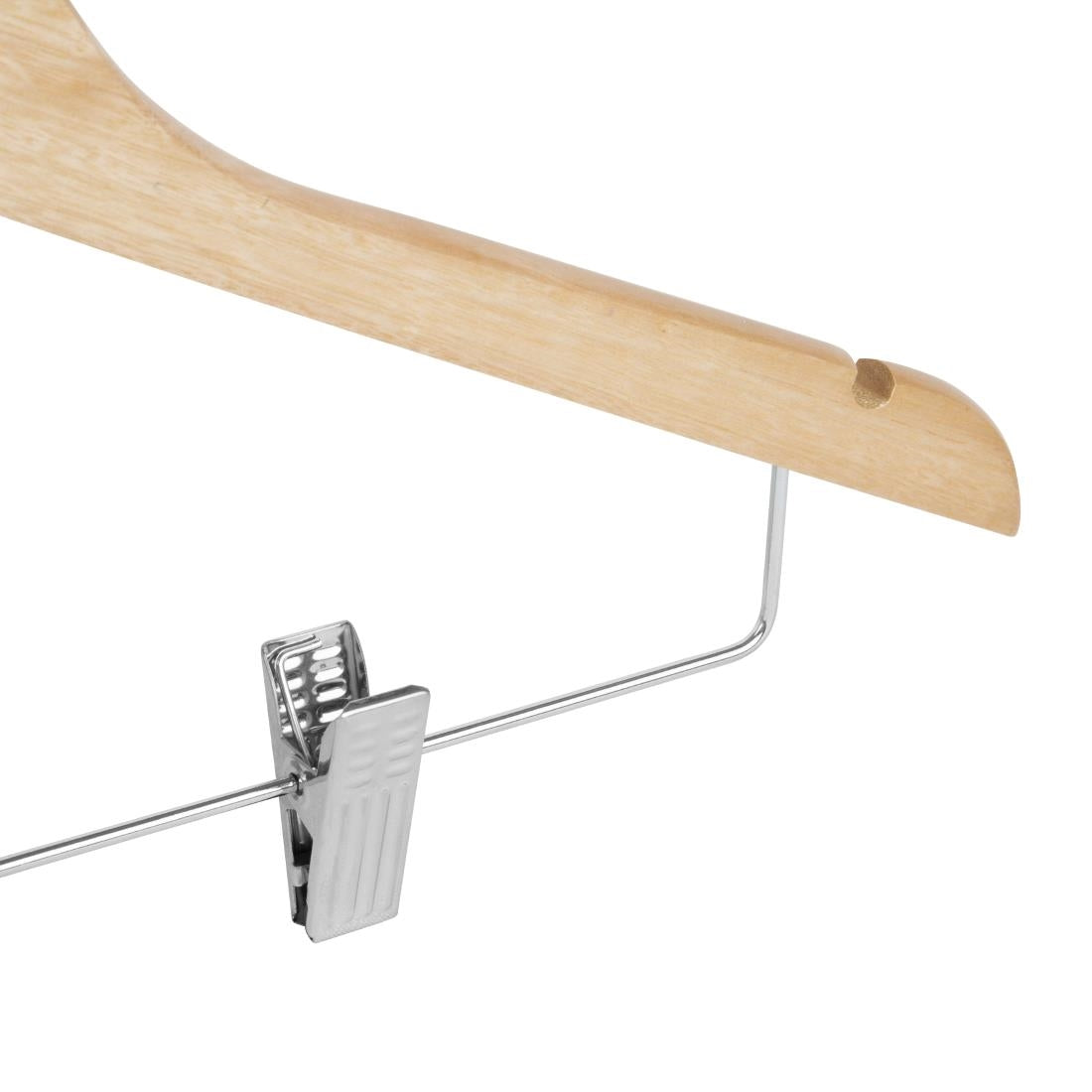 FU396 Bolero Houten Hanger Met Antislipclips (10 stuks)