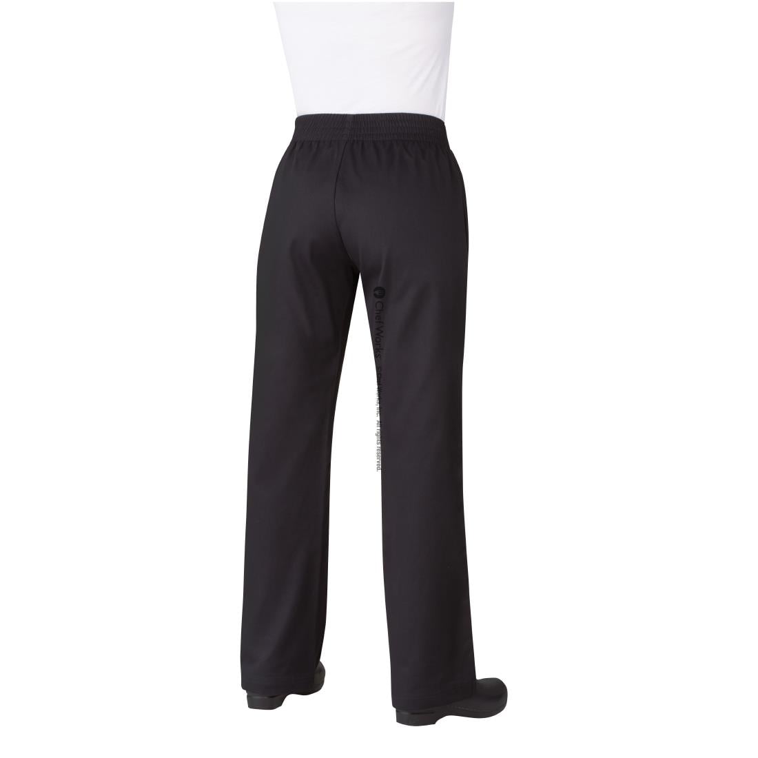 B223-S Chef Works Basic Baggy dames koksbroek zwart S