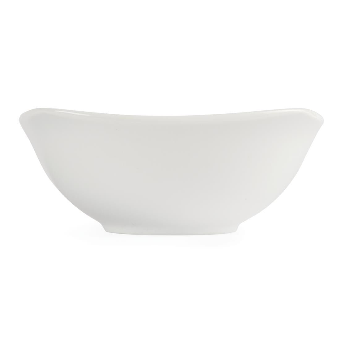 U174 Olympia Whiteware Afgeronde Vierkante Schalen 18cm (12 Stuks)