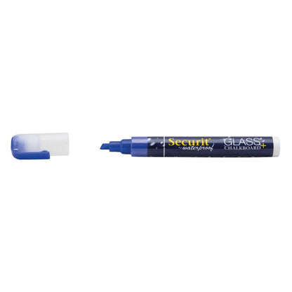 CU775 Securit Waterproof krijtstift (Glas + Krijtbord) in blauw met 2-6mm penpunt