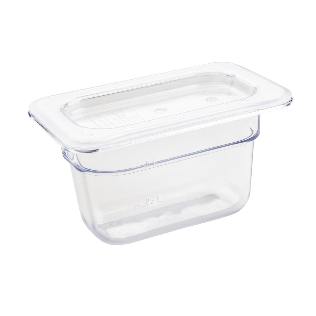 U243 Vogue polycarbonaat 1/9 gastronorm container 100mm helder