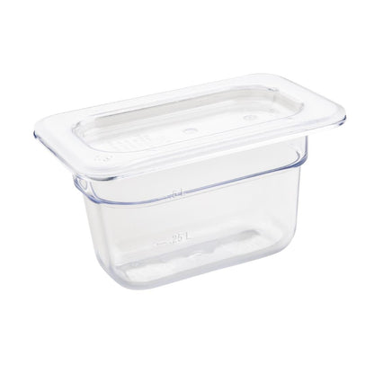 U243 Vogue polycarbonaat 1/9 gastronorm container 100mm helder