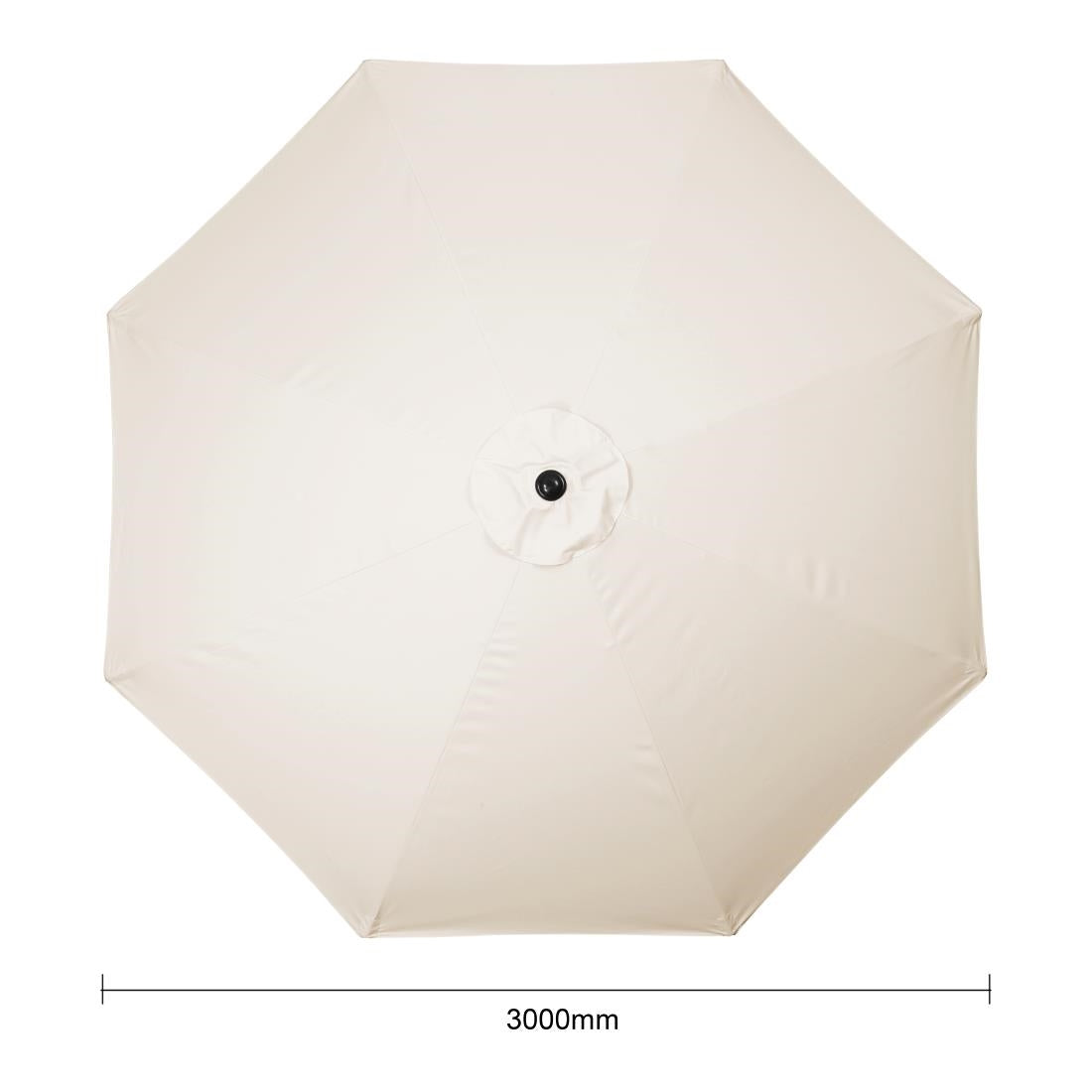FU503 Bolero Sevilla Ronde Parasol Diameter 3 Meter Crème