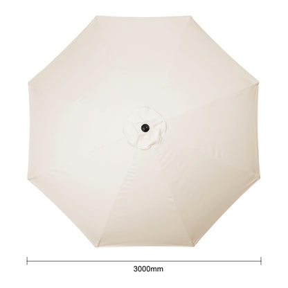 FU503 Bolero Sevilla Ronde Parasol Diameter 3 Meter Crème