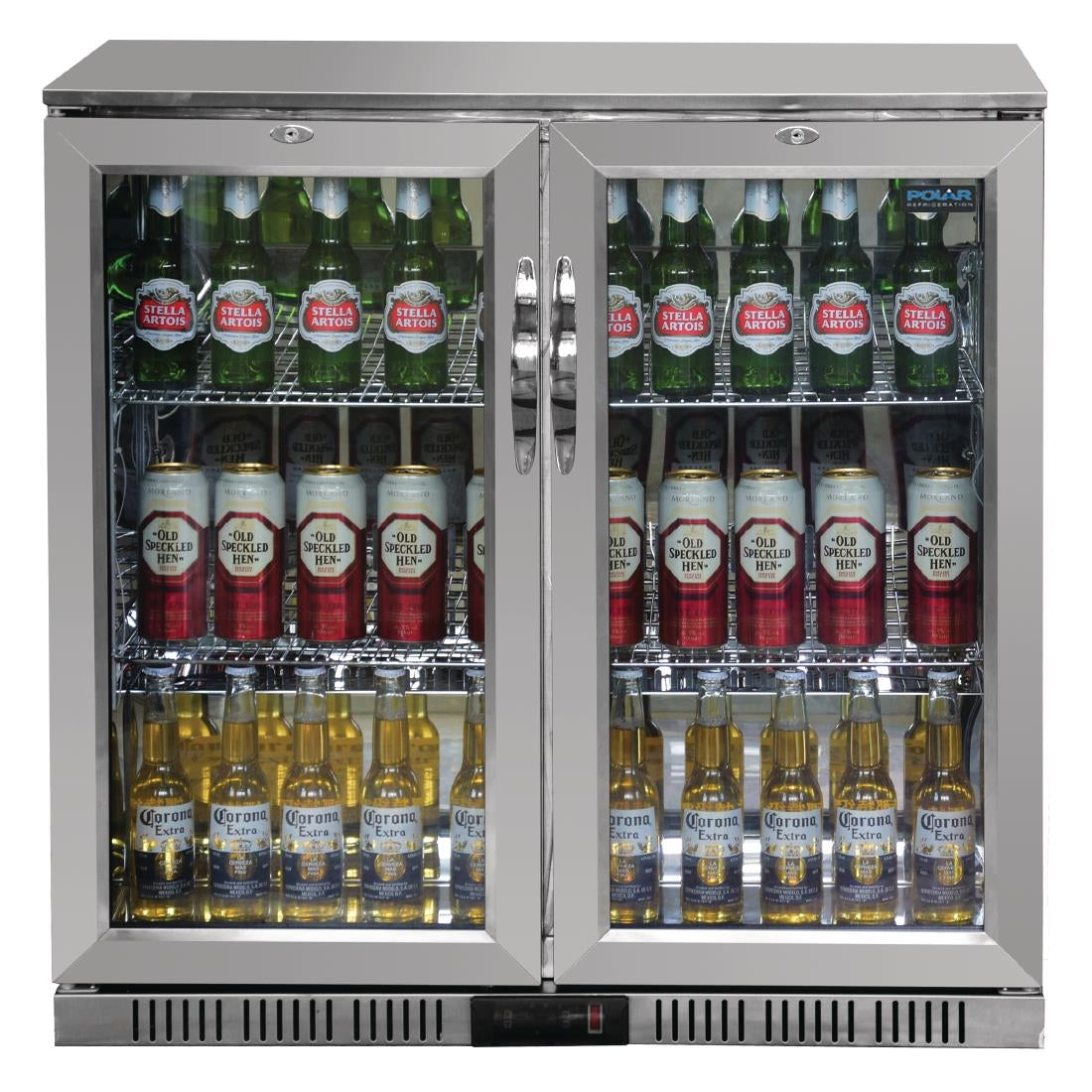 GL008 Polar G-serie 2-deurs barkoeling met klapdeuren RVS 208L