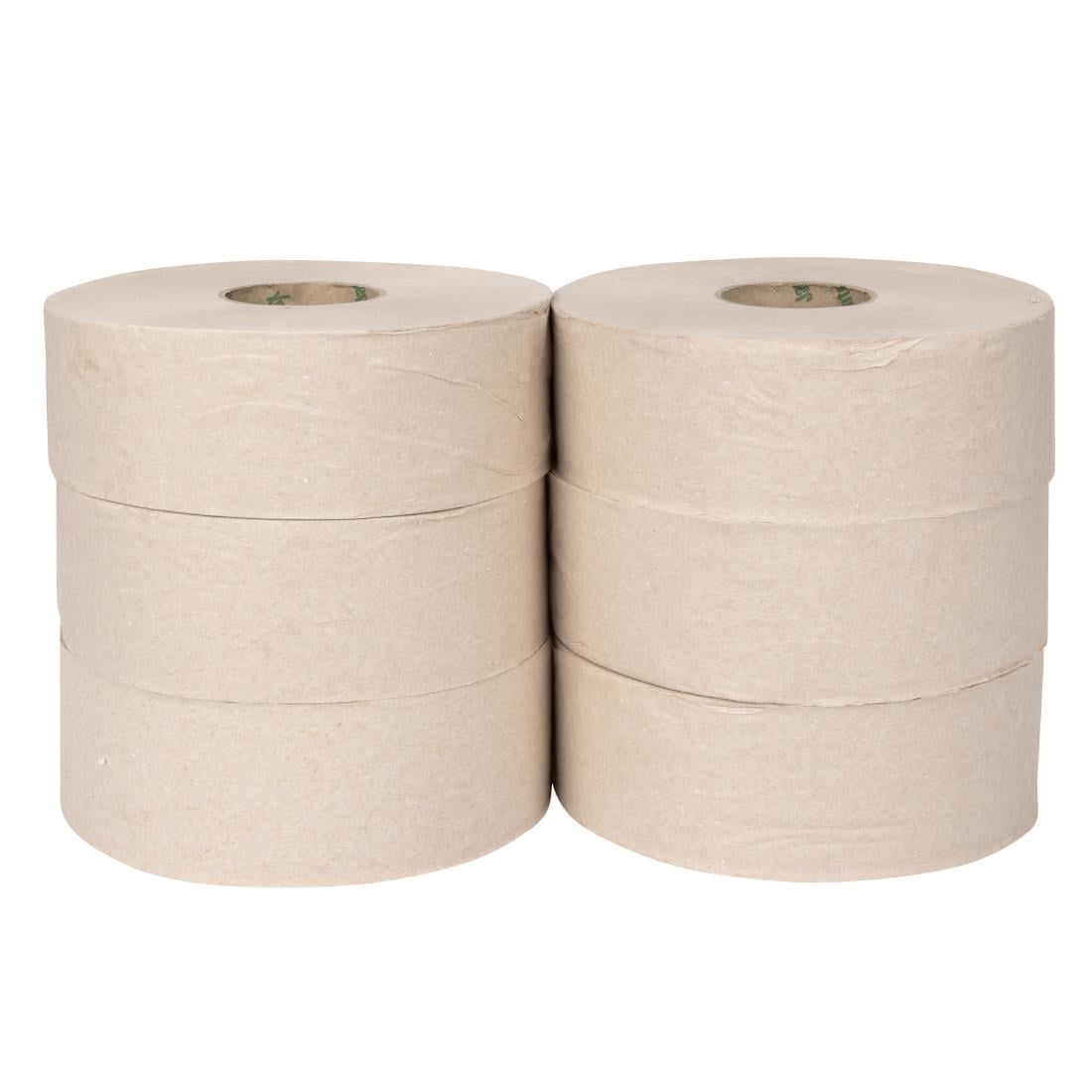 HX938 Jantex Groen 100% Gerecycled Jumbo Rol Navulling 2-laags 300m (6 stuks)