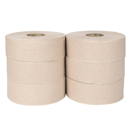HX938 Jantex Groen 100% Gerecycled Jumbo Rol Navulling 2-laags 300m (6 stuks)