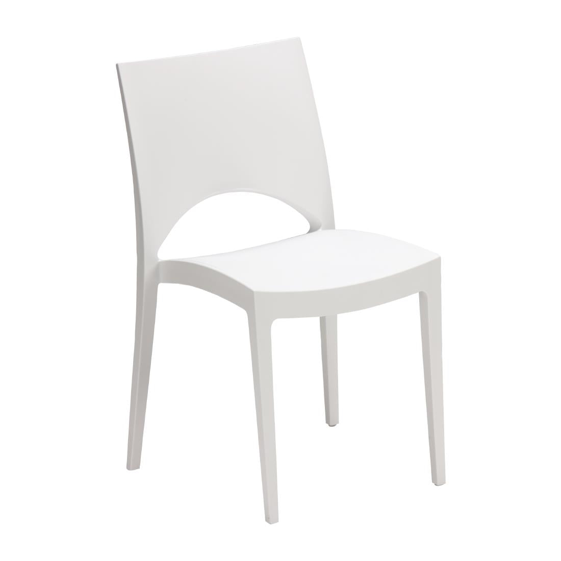 FN995 Sol outdoor/indoor stapelbare stoel wit