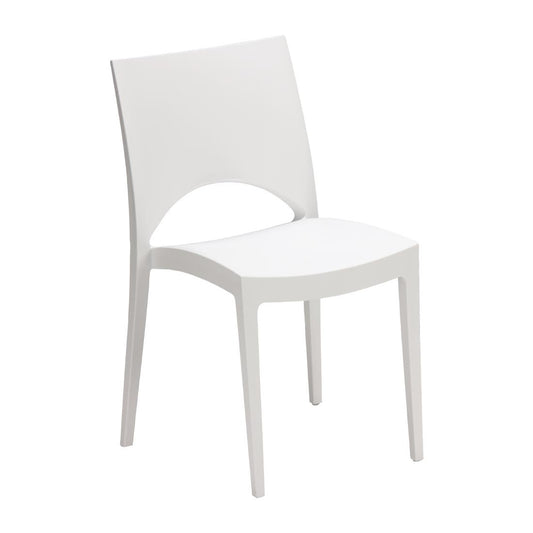 FN995 Sol outdoor/indoor stapelbare stoel wit