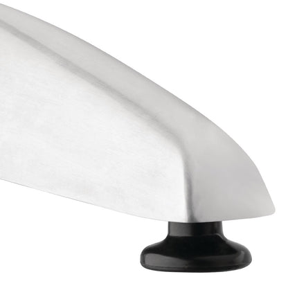 U432 Bolero rechthoekige RVS tafel met dubbele tafelpoot 120cm