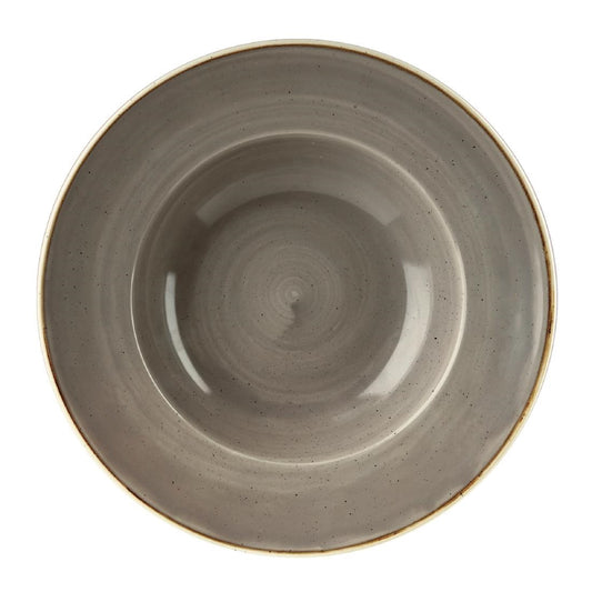 DF796 Churchill Stonecast Grey Kom Met Brede Rand Large 27.69cm (12 stuks)