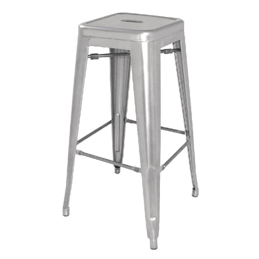 DL876 Bolero Bistro gegalvaniseerd stalen barkruk (4 stuks)