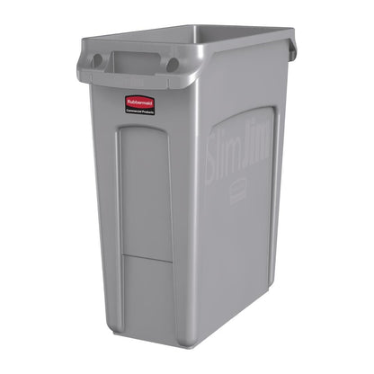F603 Rubbermaid Slim Jim container met luchtsleuven 60Ltr