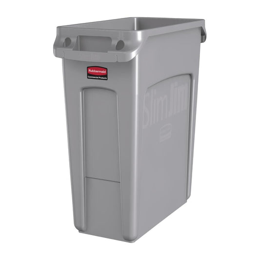 F603 Rubbermaid Slim Jim container met luchtsleuven 60Ltr