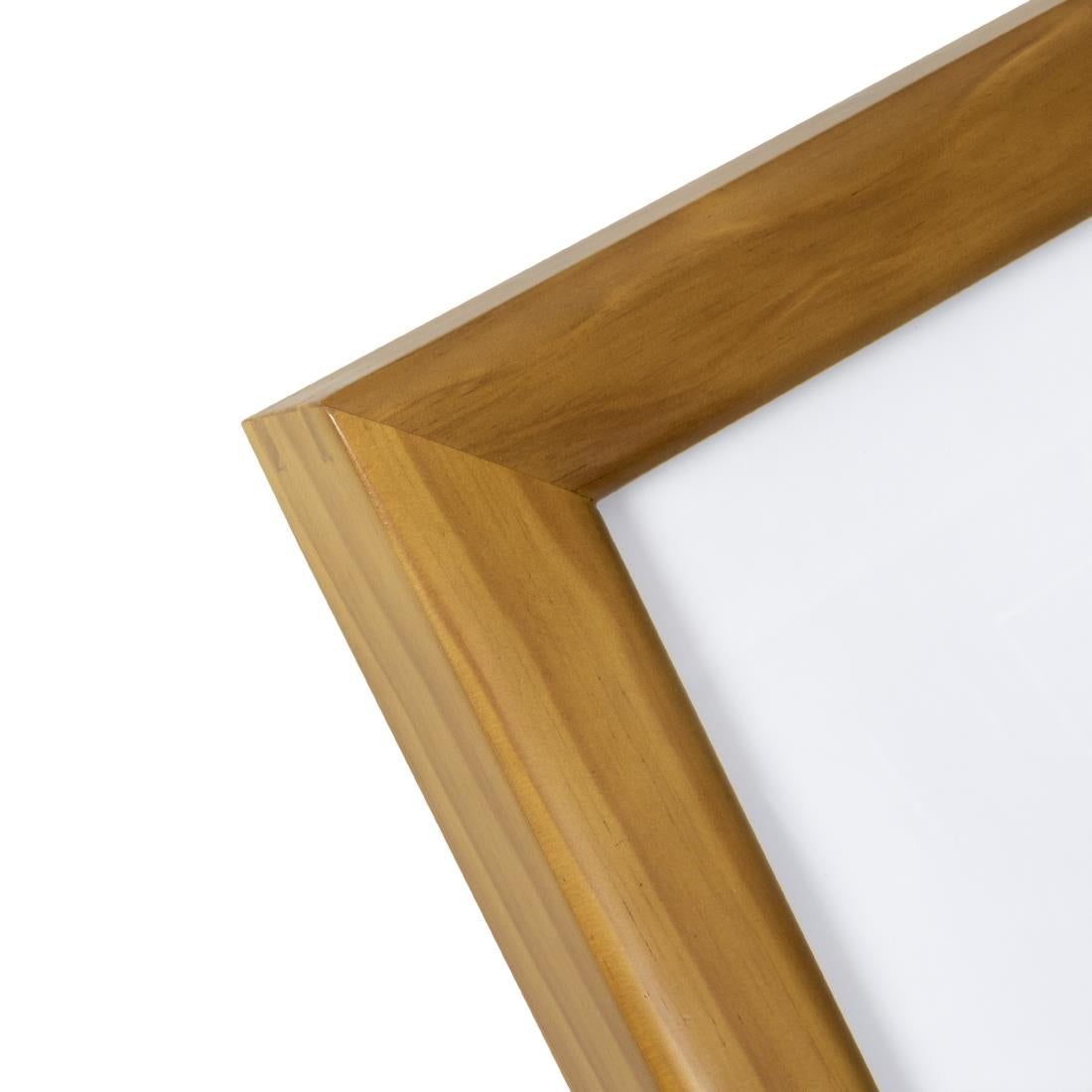 CU938 Securit Teak wit LED informatie 4xA4 display (excl paal en voet)