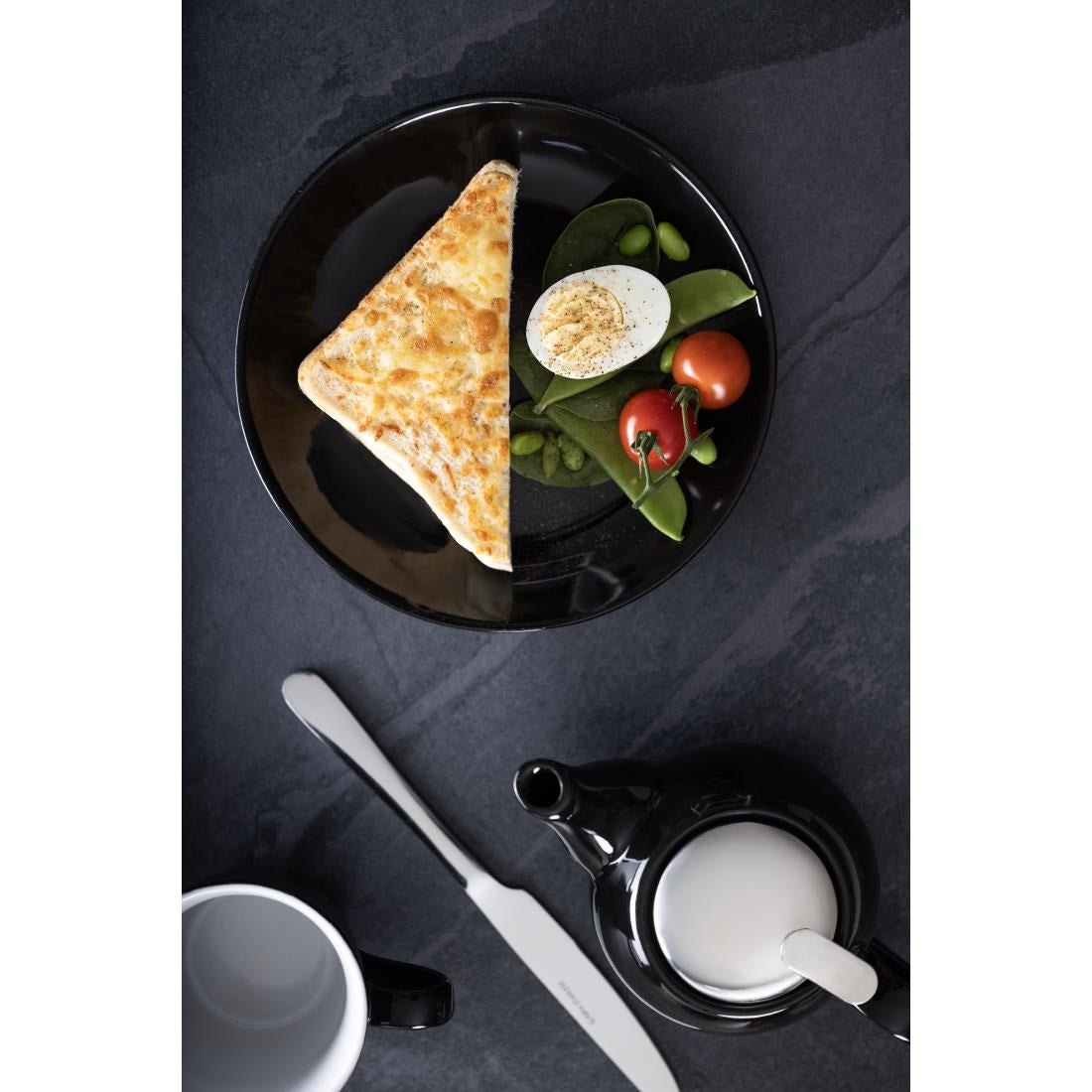 CU950 Olympia cafe coupe bord zwart - 205mm (12 stuks)