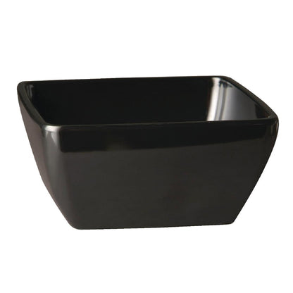 GF137 APS Pure vierkante melamine kom zwart 19x19cm