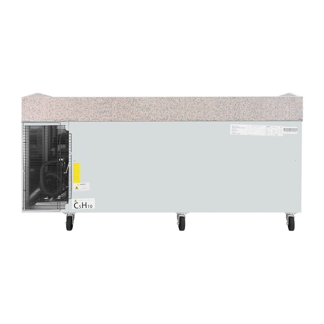 UA082 Polar U-serie Bakkerij Counter Koelkast met Granieten Blad 634Ltr
