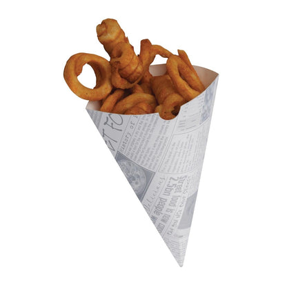 CE230 Colpac biologisch afbreekbare friteszakken met krantenprint (1000 stuks)
