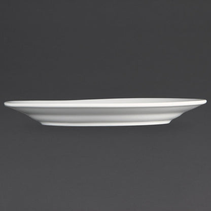 CB479 Olympia Whiteware Witte Borden Met Brede Rand 202mm (12 Stuks)