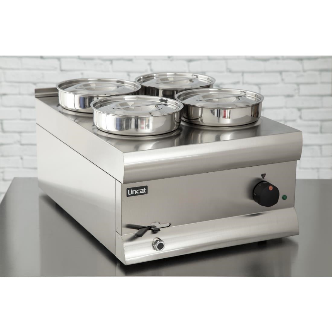 J953 Lincat Silverlink 600 bain marie BS4W 4 x 4,5Ltr