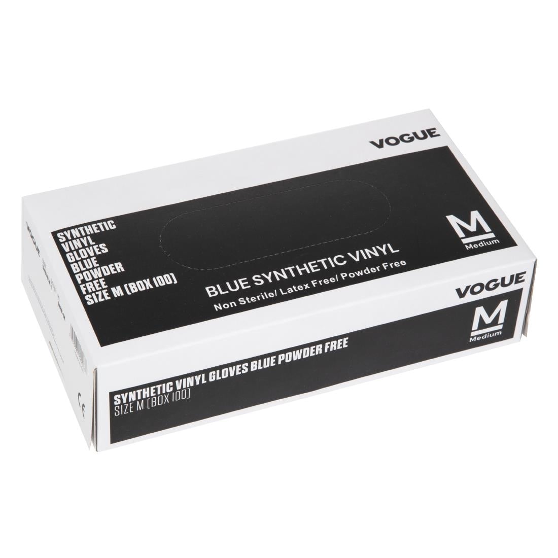 CF403-M Hygiplas vinyl handschoenen blauw poedervrij M (100 stuks)