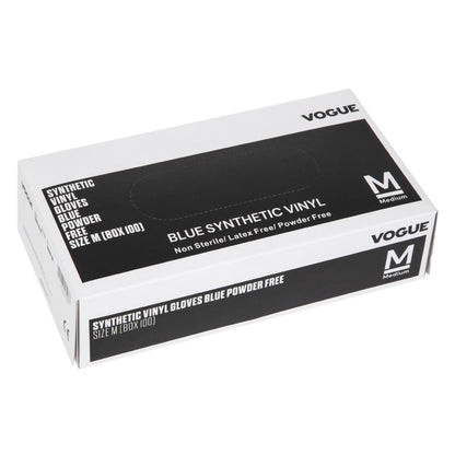 CF403-M Hygiplas vinyl handschoenen blauw poedervrij M (100 stuks)