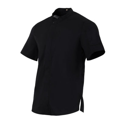 BA115-L Southside Harlem Koksbuis Met Korte Mouwen Zwart Maat L