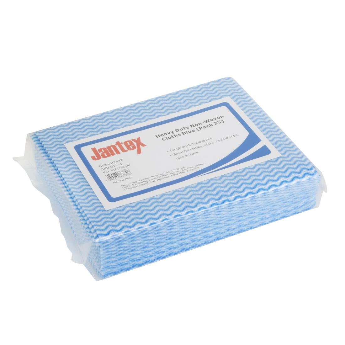 HT492 Jantex Zware Niet-Geweven Doeken Blauw (25 stuks)