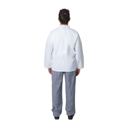 A134-XL Whites Vegas koksbuis lange mouw wit XL