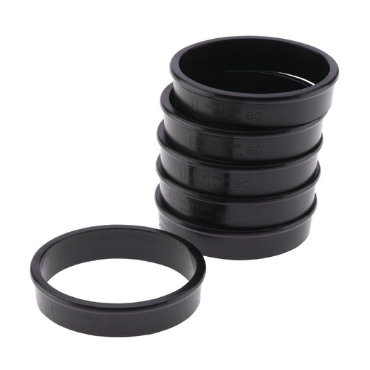 FA984 Matfer Bourgeat Exoglass taartringen 80(Ø)mm (6 stuks)