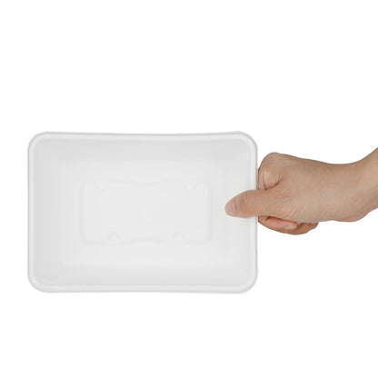 HW034 Fiesta Composteerbare Bagasse Voedsel Container Basissen 650ml (100 stuks)