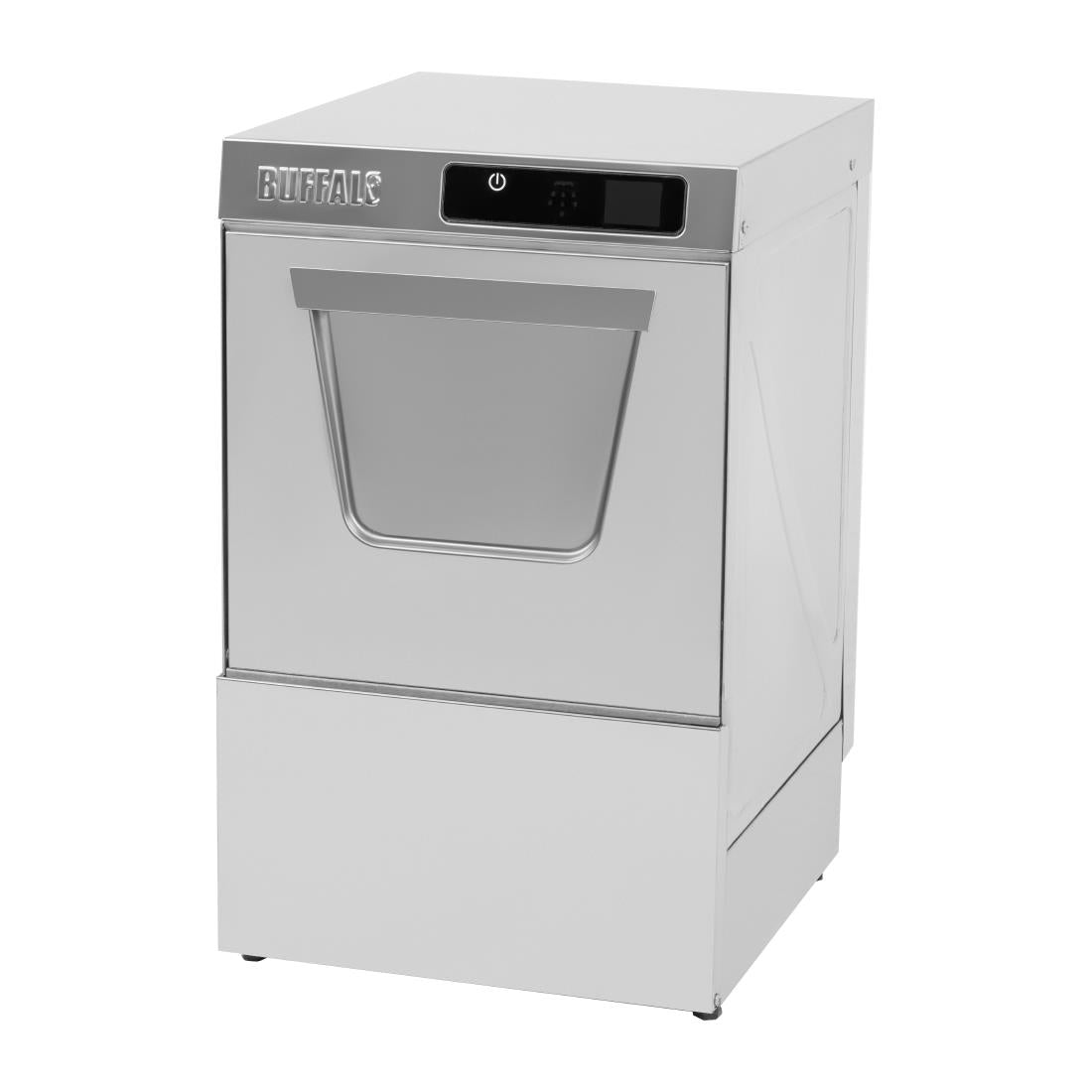 HC517 Buffalo Digitale Onderbouw Glazenspoelmachine met Afvoerpomp 400 mm Mand 3,3 kW