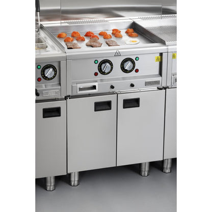 CU475 Buffalo 600-Serie Elektrische Bakplaat Met Twee Zones, 600mm
