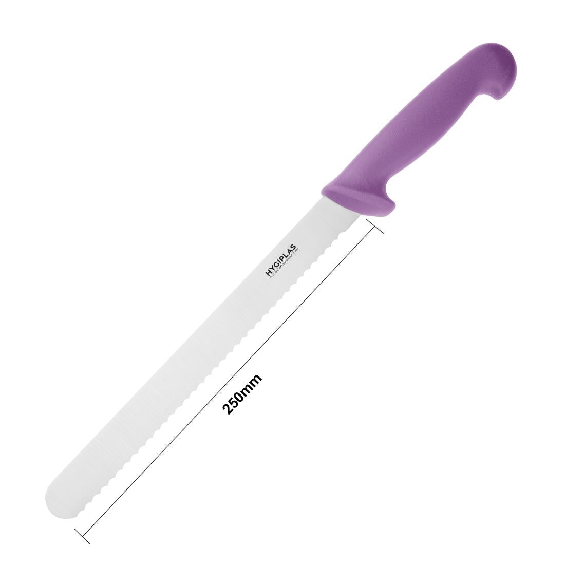 FX123 Hygiplas Snijmes Gekarteld Paars 24.8cm
