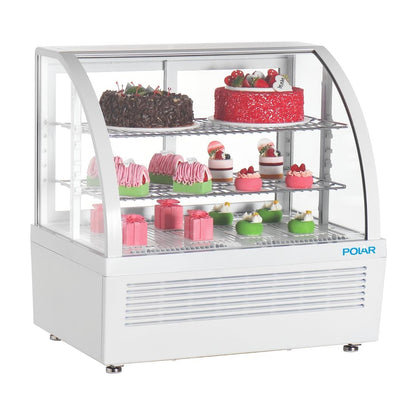 CU637 Polar C-Series Countertop Display Koelkast Wit 100Ltr
