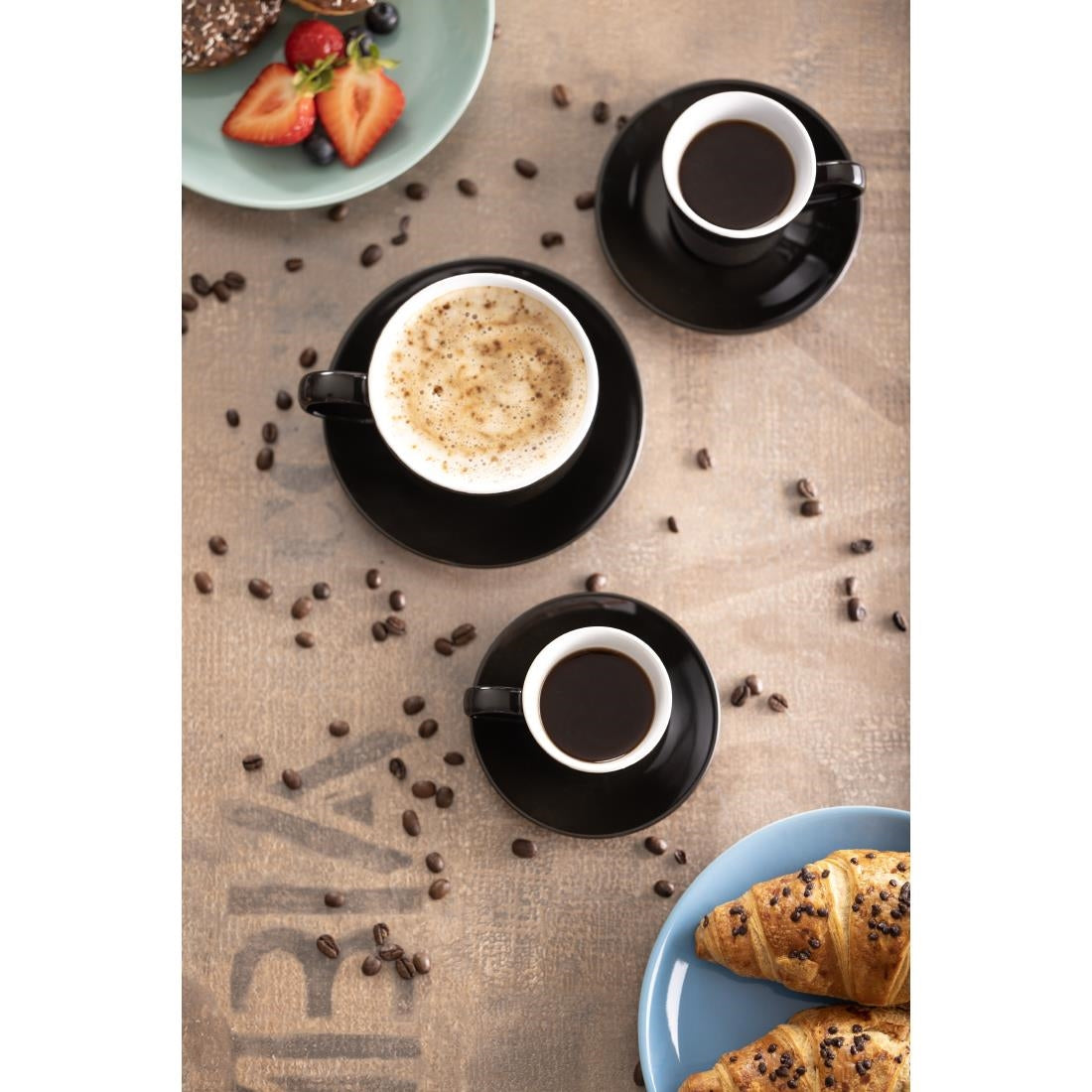 CU961 Olympia koffiekop zwart - 170ml (12 stuks)